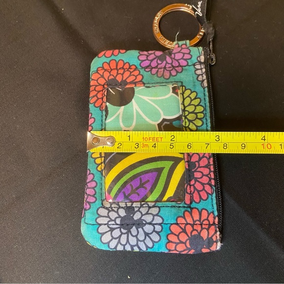Vera Bradley Disney Parks Magical Bloom zip ID wallet with key ring. ID window. - Picture 10 of 10